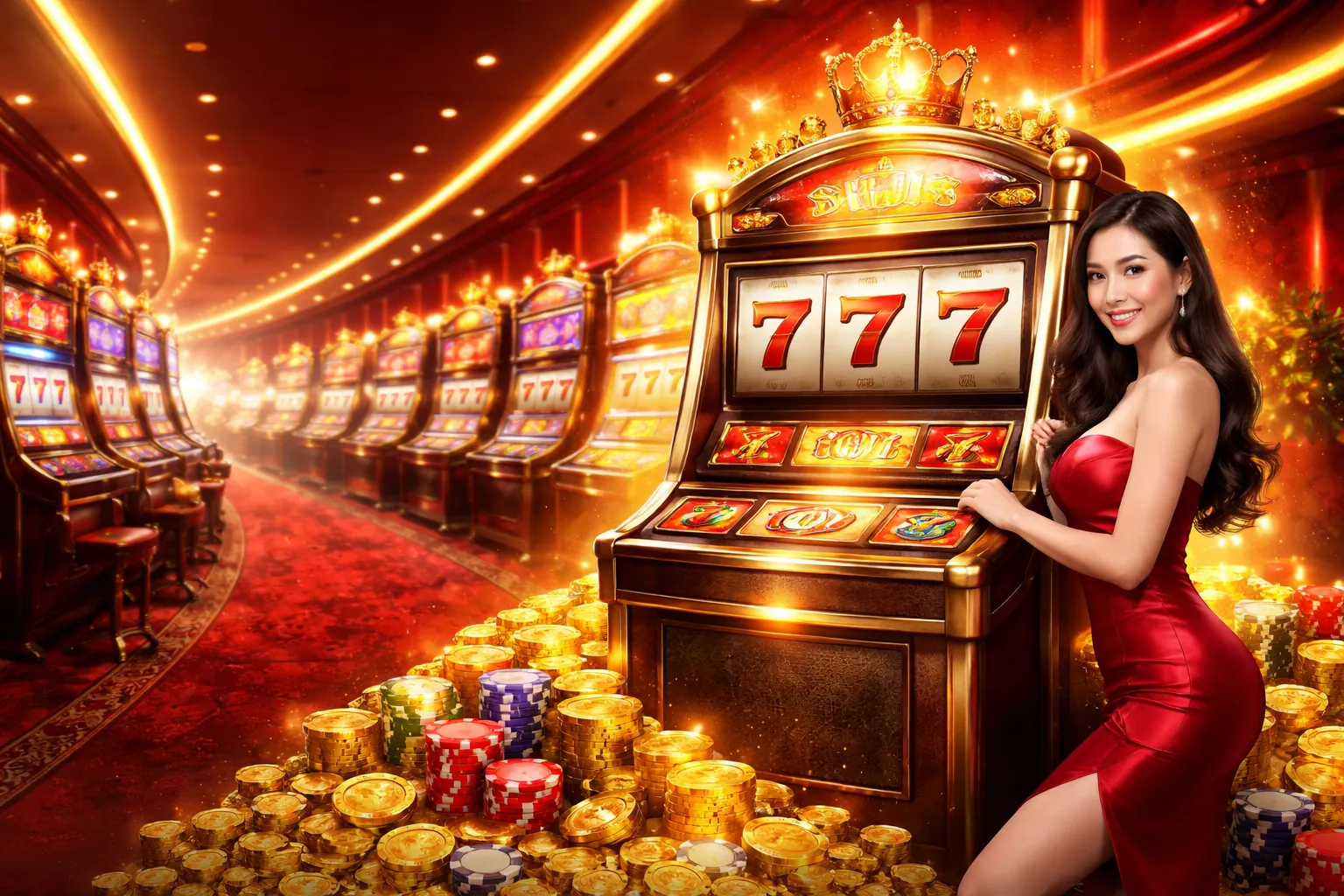 Hình ảnh chính về Slot Game AW8 Link với các biểu tượng may mắn và màu xanh vàng chủ đạo